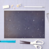 Paarse sterren in de nachtelijke hemelvaart gevlek tissuepapier (Craft)