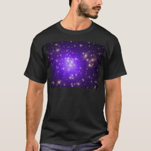 Paarse sterren in de ruimte NASA T-shirt