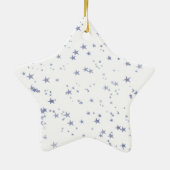 Paarse sterren keramisch ornament (Achterkant)