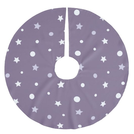 Paarse sterren kerstboom rok (Voorkant)