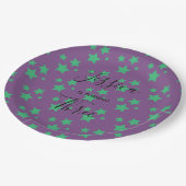 Paarse sterren Kinder Baby Circus Papieren Bordje (Gekanteld)