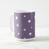 Paarse sterren koffiemok (Voorkant links)