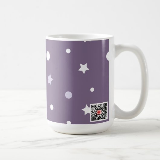 Paarse sterren koffiemok (Rechts)