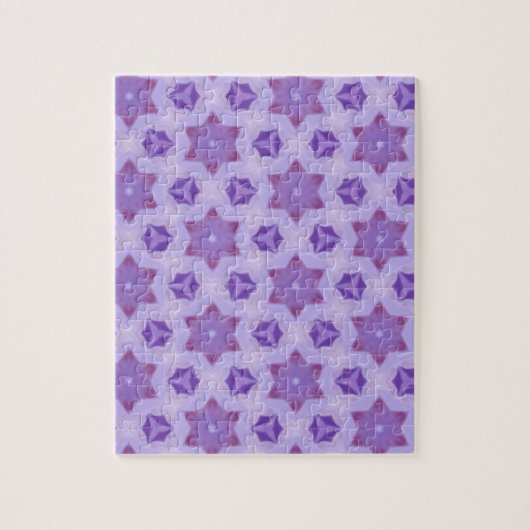 Paarse sterren legpuzzel (Verticaal)