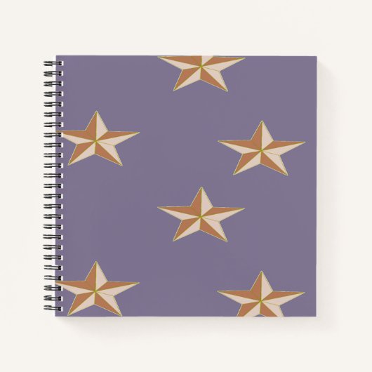 paarse sterren notitieboek (Voorkant)
