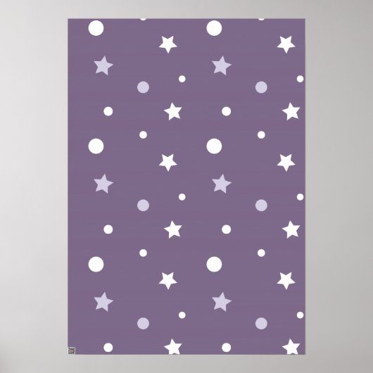 Paarse sterren poster (Voorkant)