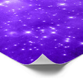 Paarse sterren poster (Hoek)