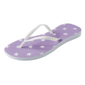 Paarse Sterren Slippers Teenslippers (Schuin)