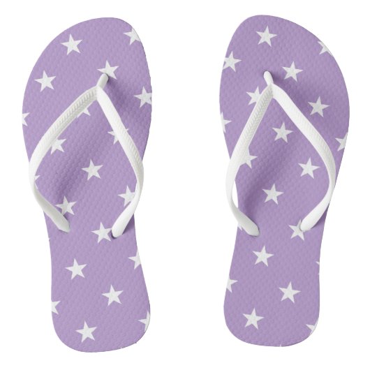 Paarse Sterren Slippers Teenslippers (Voetbed)