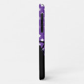 Paarse sterren Soccer Fans and Ball Case-Mate iPhone Case (Achterkant/links)