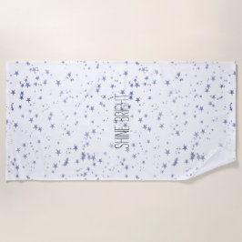 Paarse sterren strandlaken