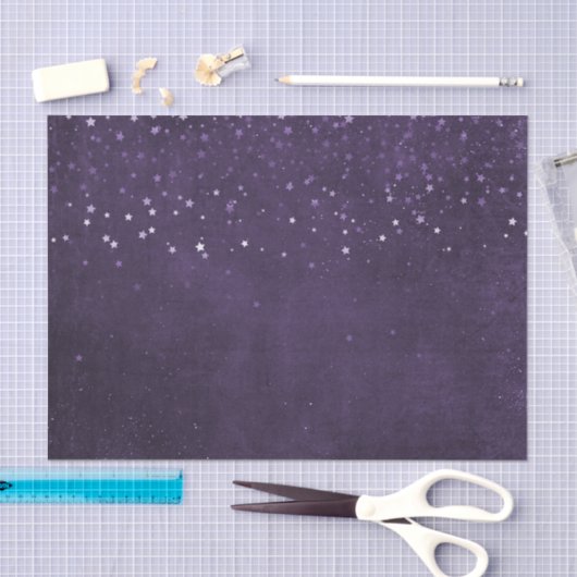 Paarse sterren tissuepapier (Craft)