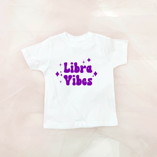 Paarse sterren voor de dierentuin van Libra Vibes T-shirt