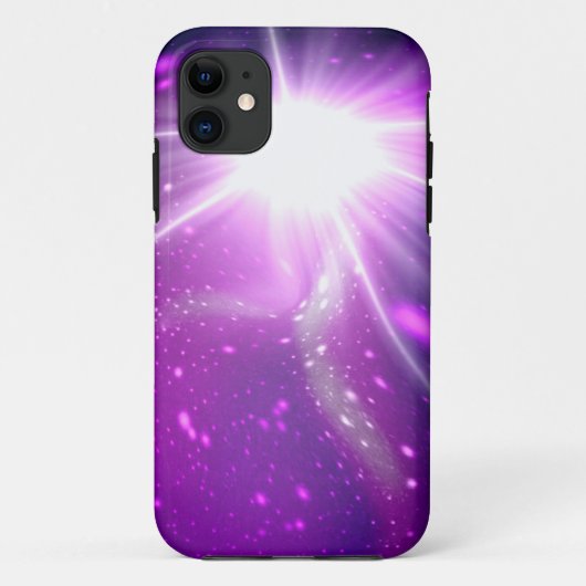 Paarse sterrenas in de buitenruimte Case-Mate iPhone case (Achterkant)
