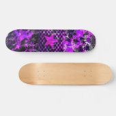 Paarse-sterrenexplosie Skateboard (Horizontaal)