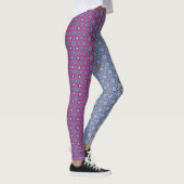 Paarse-sterrenflora metamorf leggings (Rechts)