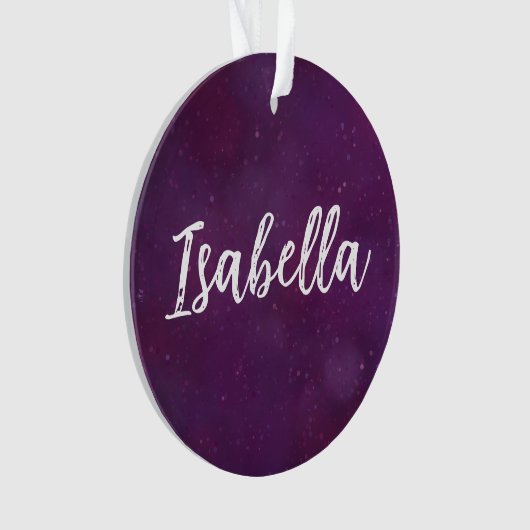 Paarse sterrenhemel ornament (voorkant)