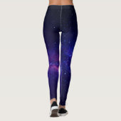 Paarse Sterrennacht Galay Leggings (Achterkant)