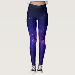 Paarse Sterrennacht Galay Leggings
