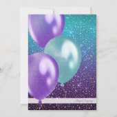 Paarse Sterrennacht Virtual Baby shower per post Kaart (Achterkant)