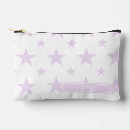 Paarse sterrenpatroon sterrenbeeld potlood etui (Voorkant)