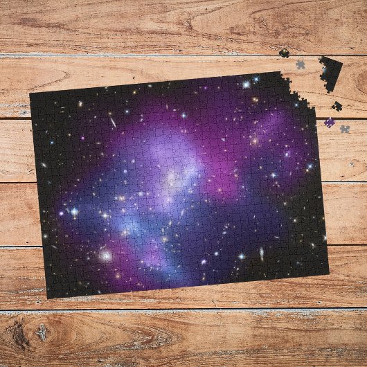 Paarse sterrenstelsel Hemelruimte foto Legpuzzel
