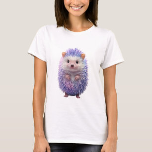 Paarse sterrenstelsel Pastel egel Schattig bos Vro T-shirt