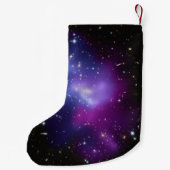 Paarse sterrenstelselcluster kleine kerstsok (Achterkant)