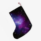 Paarse sterrenstelselcluster kleine kerstsok (Achterkant (Hangend))
