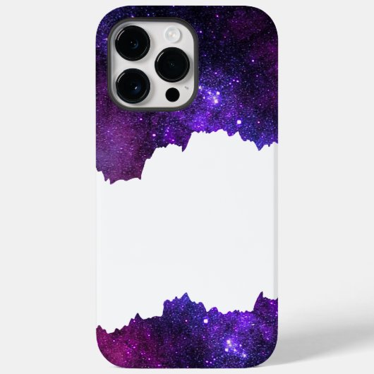 Paarse sterrenstelsels Case-Mate iPhone case (Achterkant)