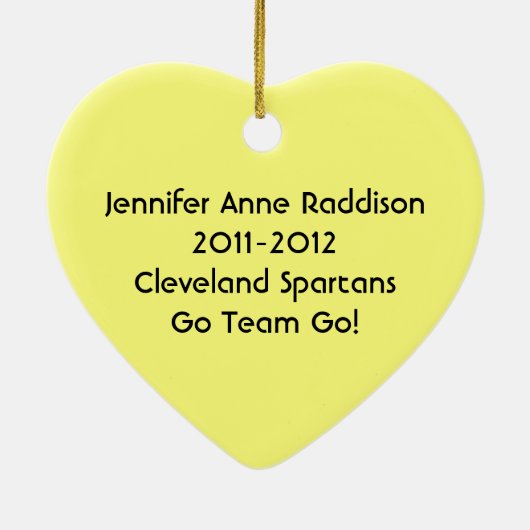 Paarse Stick Figuur Cheerleader Ornament (Achterkant)