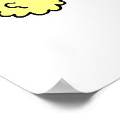 Paarse Stick Figuur Cheerleader t-shirts en cadeau Poster (Hoek)