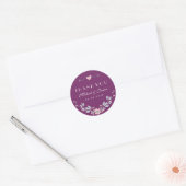 Paarse Sticker met liefdesweduwschap (Envelop)
