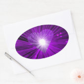 Paarse sticker ovaal (Envelop)