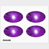 Paarse sticker ovaal (Vel)