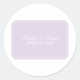 Paarse Stickers van het Elegant Wedding