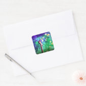 Paarse Stickers van het Heilige Kruis (Envelop)