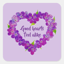 Paarse Stickers van het Lentehuis met offertes