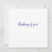 Paarse stijgingen in beweging - denken aan jou (Achterkant)