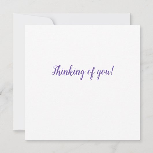 Paarse stijgingen in beweging - denken aan jou (Achterkant)