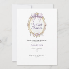 Paarse stijlvolle vrijgezellenfeest feestuitnodigi kaart