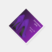 Paarse stiletto's servet (Hoek)