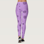 Paarse Stip Chaos Leggings (Achterkant)