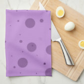 Paarse Stip Chaos Theedoek (Quarter Fold)