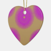 paarse stip keramisch ornament (Links)