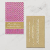 Paarse Stippen Achtergrond Visitekaartjes (Voorkant / Achterkant)