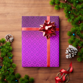 PAARSE STIPPEN CADEAUPAPIER
