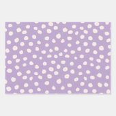 Paarse Stippen Dierlijke afdrukspots Inpakpapier Vel (Voorkant)
