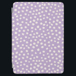 Paarse Stippen Dierlijke afdrukspots iPad Air Cover<br><div class="desc">Stippen voor het afdrukken van dieren - Pruple dalmatian spots.</div>