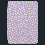 Paarse Stippen Dierlijke afdrukspots iPad Air Cover<br><div class="desc">Stippen voor het afdrukken van dieren - Pruple dalmatian spots.</div>